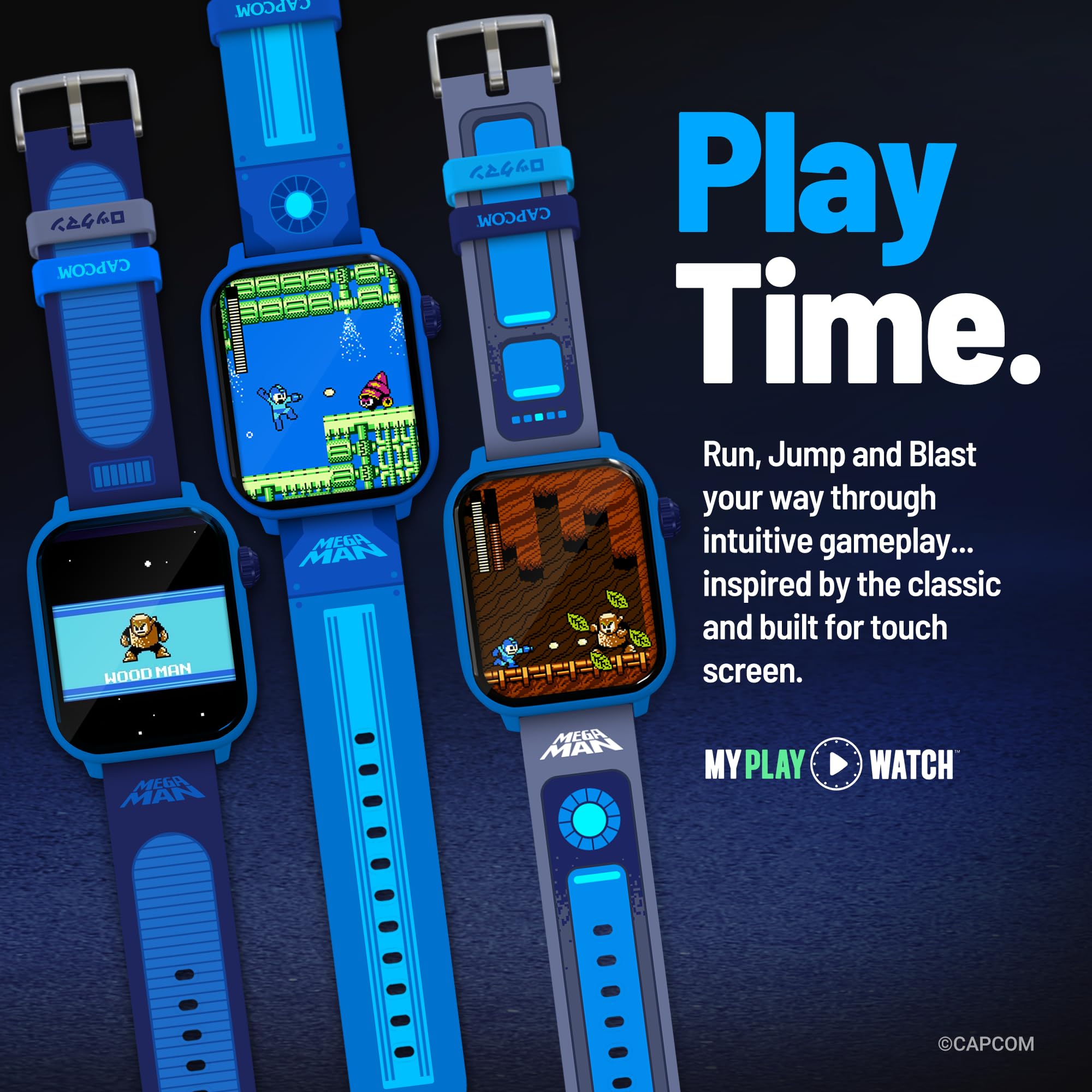Amazon.co.jp: My Play Watch ロックマン レトロゲーミングスマート
